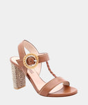 Sandalen met hak - Cognac