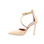 ALBANO - Escarpins Femmes en cuir et bout pointu - Beige