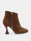 ALBANO - Suede leather ankle boots - Brown
