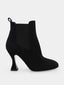 ALBANO - Suede leather ankle boots - Black