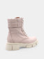 ALBANO - Leather ankle boots - Nude 
