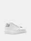 ALEXANDER McQUEEN – Oversized Sneaker Larry – Blanc & Bleu Ciel