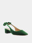AQUAZZURA - Very Bow Tie 35 Sling - Green