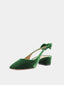 AQUAZZURA - Very Bow Tie 35 Sling - Green