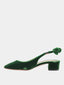 AQUAZZURA - Very Bow Tie 35 Sling - Green