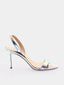 AQUAZZURA - So Nude 85 Sandal - Multichrome Pink/Blue/Green