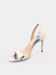 AQUAZZURA - So Nude 85 Sandal - Multichrome Pink/Blue/Green