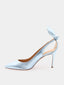AQUAZZURA - Bow Tie 85 Pump - Blauw