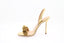AQUAZZURA - Chain Of Love 105 Sandal - Doré