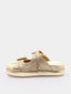 AQUAZZURA - Vacanza Flat - Laminated gold