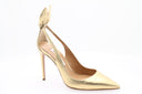 AQUAZZURA - Bow Tie 105 Pump - Doré