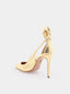 AQUAZZURA - Bow Tie 105 Pump - Goud