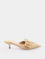 AQUAZZURA - Visconti 50 Muiltje - Beige