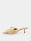 AQUAZZURA - Visconti 50 Muiltje - Beige