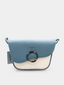Handtas in retrostijl - blauw en wit