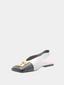 BALMAIN - Eden 15 Slingback - Wit/Zwart 