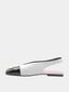 BALMAIN - Eden 15 Slingback - Wit/Zwart 