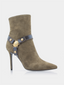 BALMAIN - Eva Enkellaarsjes - Khaki 