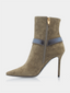 BALMAIN - Eva Enkellaarsjes - Khaki 