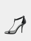 Stéfanie Leren sandalen - Zwart