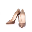 Pumps van gecraqueleerd leer - Brons
