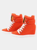 Baskets pour Femmes montantes - Orange