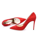 Pumps - Rood Glitters