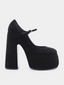 Plongez dans l'aventure avec les chaussures CASADEI - Camoscio - Noir! Dotées d'un talon de 16 cm et d'une plateforme de 6,5 cm, ces chaussures noires en daim vous offrent un style audacieux et unique. Agrémentées d'une boucle argentée et d'un bout rond, elles vous accompagnent dans toutes vos extravagances. Osez prendre des risques avec ces chaussures à la fois élégantes et captivantes!
