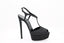 CASADEI® - Sandales Plateformes en cuir - Denim Noir
