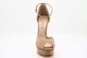 Sandalen met plateauzool - Camel