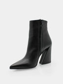 Leather ankle boots - Black