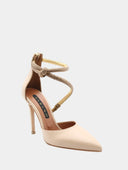 Leather pumps - Beige