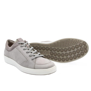 ECCO - Chaussures de Sport Élégante en nubuck gris pour Hommes - SOFT 7 M