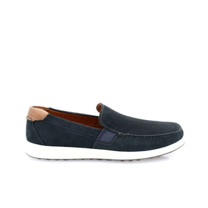 ECCO - Mocassins Hommes en cuir nubuck bleu marine - Lite Moc M