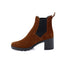 THE FLEXX - Bottines Chelsea pour Femmes à talon en cuir - Cognac