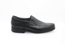 mocassins Fluchos Maitre Mallorca en cuir noir, mocassins noirs Fluchos Only Professional, chaussures professionnelles confortables Fluchos Maitre Mallorca, mocassins en cuir noir avec semelle amortissante Fluchos