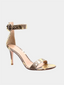 GIANVITO ROSSI - Portofino 85 - Wild Metal Kameel
