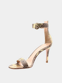 GIANVITO ROSSI - Portofino 85 - Wild Metal Kameel