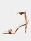 GIANVITO ROSSI - Portofino 85 - Wild Metal Kameel