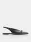 LANVIN - Bow Flat Slingback - Black 