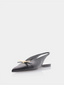 LANVIN - Bow Flat Slingback - Black 