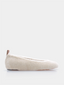 LANVIN - Shearling Merino Ballerina - Beige 