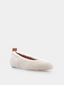 LANVIN - Shearling Merino Ballerina - Beige 