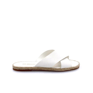 LEA RIVIERA - Mules Femmes en cuir - Blanc