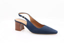 LODILOVE - Escarpin en nubuck - Bleu foncé