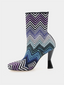 MISSONI - Gea Boot Chevron Wave - Blauw en Paars 