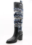 MISSONI - Sophic Boot Chevron Wave - Blauw en zwart 