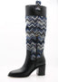 MISSONI - Sophic Boot Chevron Wave - Blauw en zwart 