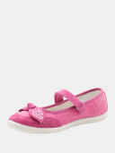 Ballerina's voor kinderen met dun bandje - Fuchsia