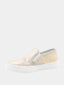NATURINO - Basket Slip-On - Beige et Doré